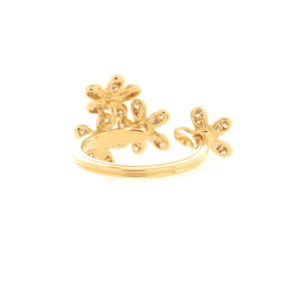 Van Cleef & Arpels Socrate Between the Finger Ring 18K Yellow Gold and Diamonds - Picture 3 of 4